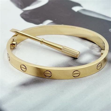 cartier love ring dupe rose gold|bracelets that look like cartier.